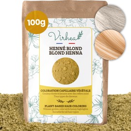 Natural Blonde Henna (100g) - Vegetable Hair Colour Blond - Bright Blonde Hair Colour - Natural Hair Care - VIRHEA