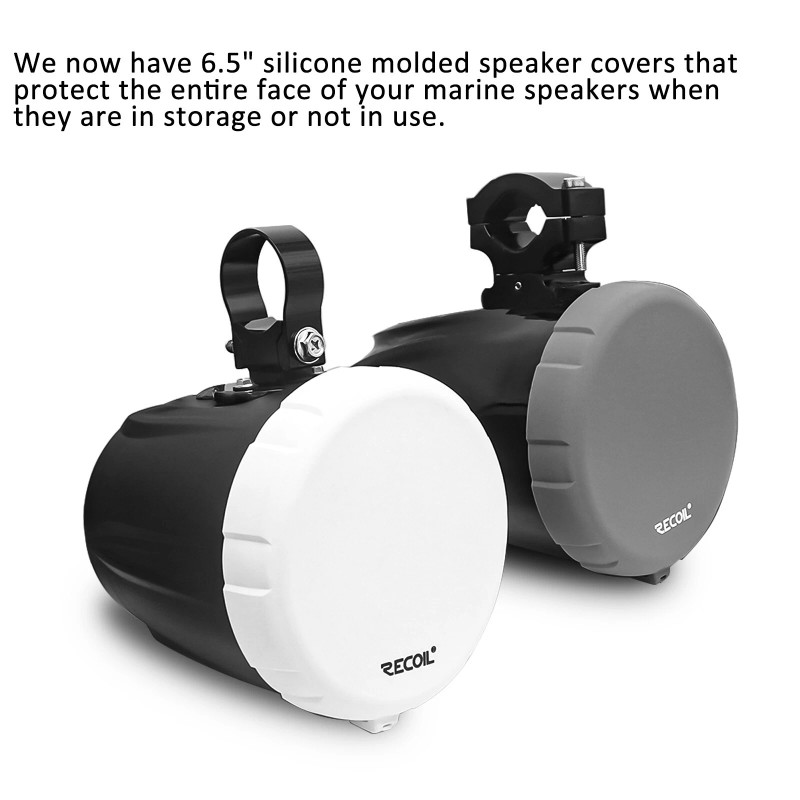 Recoil SC65-W 6.5” Marine & Powersports Speaker Covers, Silicon Material,