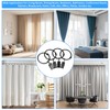 Manysky 36 Pack 1.26 Inch Openable Curtain Rings with Clips,
