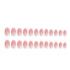 Ombre Press on Nails Medium Oval Fake Nails Pink False