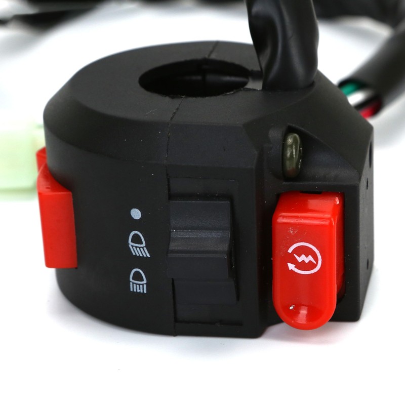 ATV Handlebar Mount Left Starter Kill Light Switch Button –