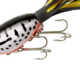 Arbogast Hula Popper Topwater Fishing Lure, Coach Dog Orange Belly, G760 (2 in, 3/8 oz)