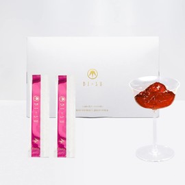 BI-SU Swiftlet's Nest Extract Jelly | Beauty Supplement with Collagen and Vitamin C, 30 Tubes per Box (Cranberry)