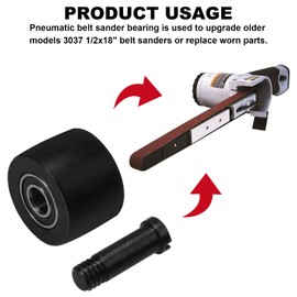 VIDABTE Pneumatic belt sander bearing 3037PAR 3037 Pulley Assembly Fits for Astro Pneumatic Tool - Steel - Inc 1,2,3,61