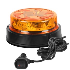 Yuanjoy LED Yellow Warning Light for Cars, UTVs, Tractors, Forklifts, Golf Carts, 12/24V Waterproof Warning Light with 6 Modes, E Mark