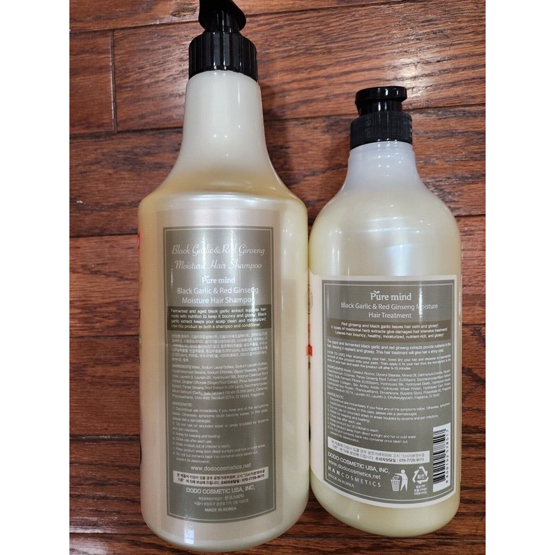 PURE MIND BLACK GARLIC & RED GINSENG SHAMPOO AND TREATMENT
