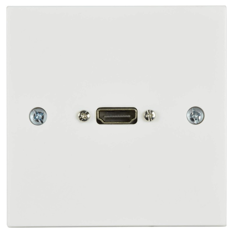 kenable HDMI 2.0 4K Face Plate with 15cm Tail for