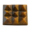 Tiger Eye Crystal Pyramid with 9 Pyramid Plate Bottom -