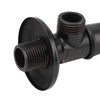 Solid Brass Angle Stop Valve Retro Thickened Cold Hot Triangle