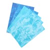 5Pcs Cotton Quilting Fabric Smudge Dyed 19.7in Long 17.7in Wide