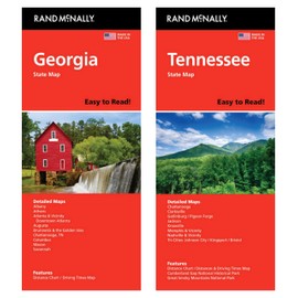 Rand McNally State Maps: Georgia and Tennessee (2 Maps)