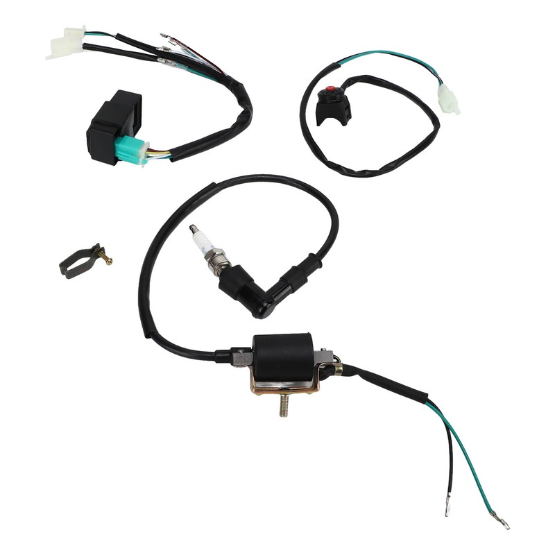 Kick Start Engine Wiring Harness CDI Box Spark Plug Ignition