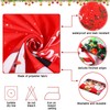 Tiamon Fabric Christmas Tablecloth Table Cover for Rectangle Table, Washable