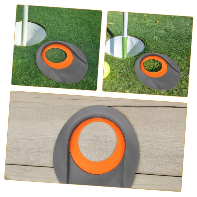 BESPORTBLE 3pcs Indoor Golf Putting Practice Cups Portable Grey Training