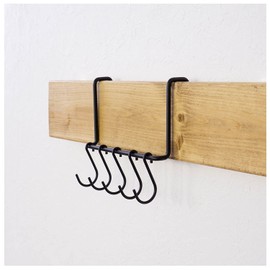 Heian Shindo KXK-212 LABRICO DIY Storage Parts Narrow Rail Hanger, Black, Working Load 4.4 lbs (2 kg)