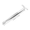 TOVINANNA 4pcs Stainless Steel Stamp Tweezers Set Precision Collecting Tools