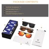 VANLINKER Polarized Square Sunglasses for Men Women Shades with UV