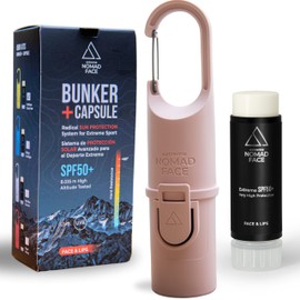 NOMAD FACE 50+ Pen Sun Stick for Extreme Sports SPF50+ Anhydrous Formula [Pink Quartz]