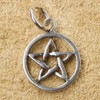 Pentagram Pendant 925 Sterling Silver Jewellery, Measure: 1.6cm in the