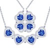 Beauyist 2 IN 1 Lucky Four Leaf Clover Necklace for