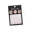 Baluue Elegant Face Gems Jewels 6 Sheets Glitter Stickers for