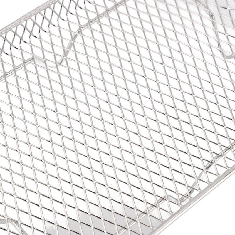 3PCS Fryer Rack Set 304 Stainless Steel Stackable Multi Layer