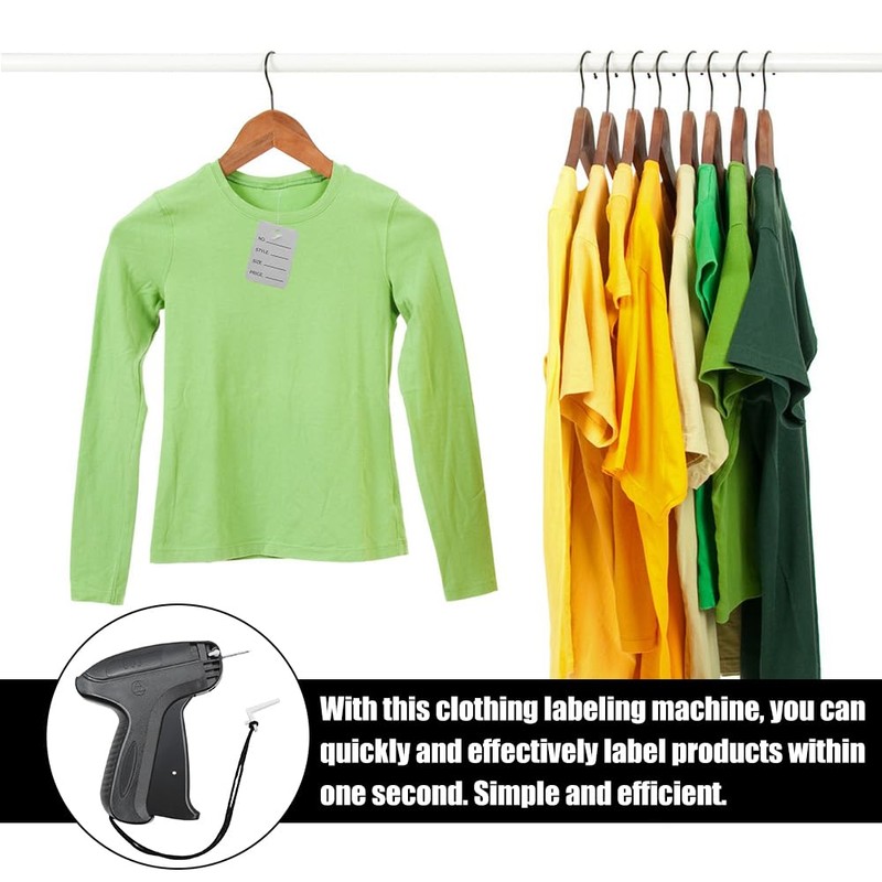 QEEROYO Labeling Gun, Gift Tag Labeling Machine with 5 Replacement