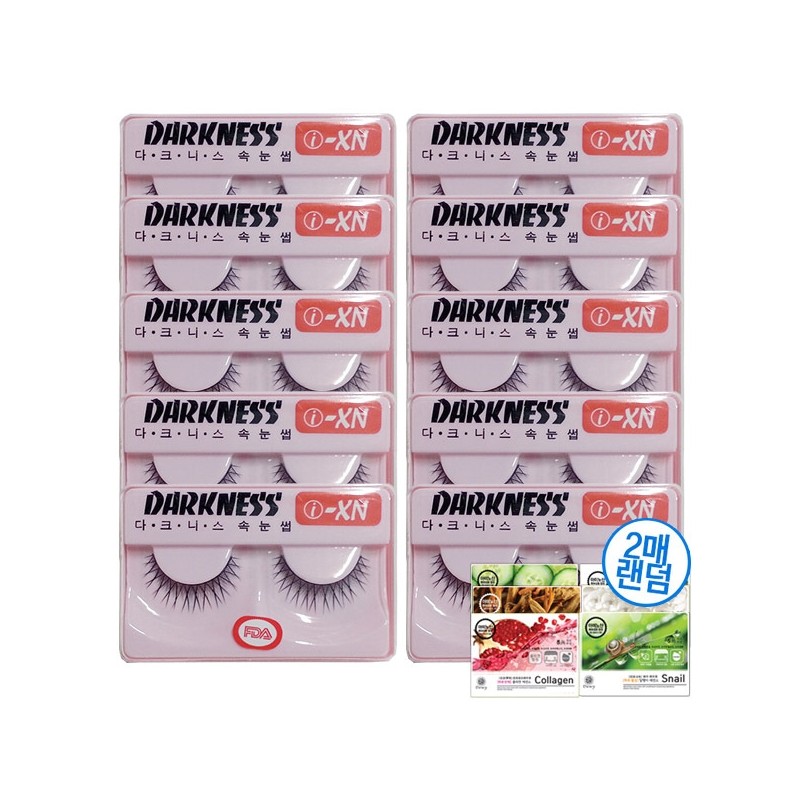 Darkness Eyelashes i-XN 1 Set/Adhesive/Artificial/Eyelashes/Celebrity / 다크니스 속눈썹 i-XN 1타접착제인조속눈섭연예인