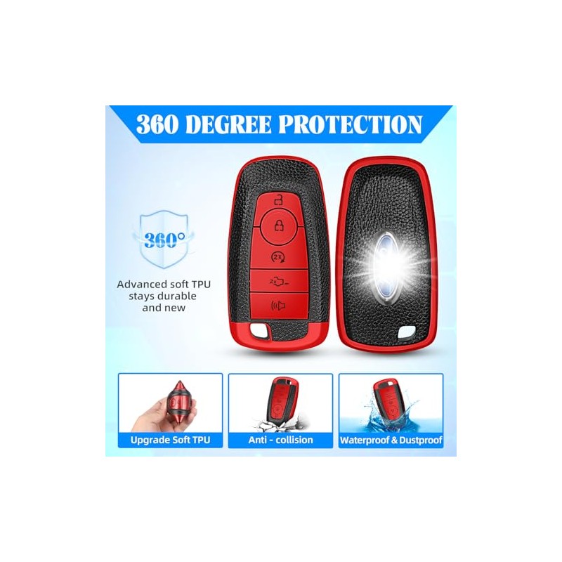 QBUC Key Fob Cover for Ford Vehicles - Premium TPU