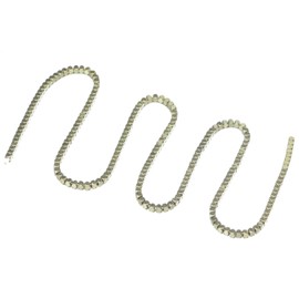 AD Beads Natural Hematite Gemstone Faceted Square Cube Loose Beads 16" 2x2mm 4x4mm (2x2mm, Metallic Pyrite)