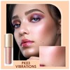 FOCALLURE Shimmer Liquid Highlighter, Smooth Cream Formula and Non-greasy Finish,Delivers