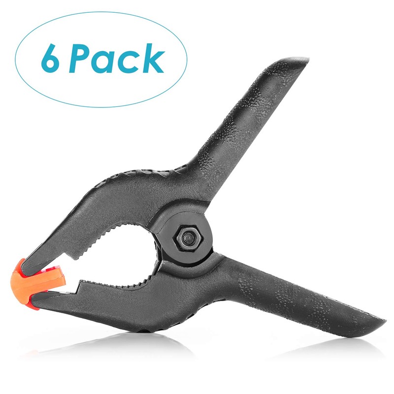 Neewer 6-Pack Set Heavy Duty Muslin Spring Clamps Clips 4.5"/11.4cm