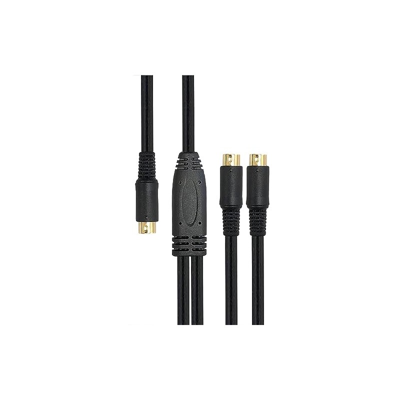 フジパーツ S端子分配ケーブル 2分配S端子ケーブル 1S-2S 2m FVC-133