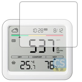 PDA Kobo SwitchBot CO2 Sensor (Thermohygrometer) Compatible with Crystal Shield Protective Film, 3 Sheers, Made in Japan