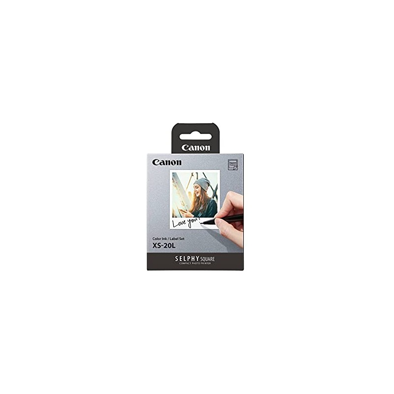 Canon SELPHY SQUARE QX10/QX20 Color Ink/Label Set XS-20L
