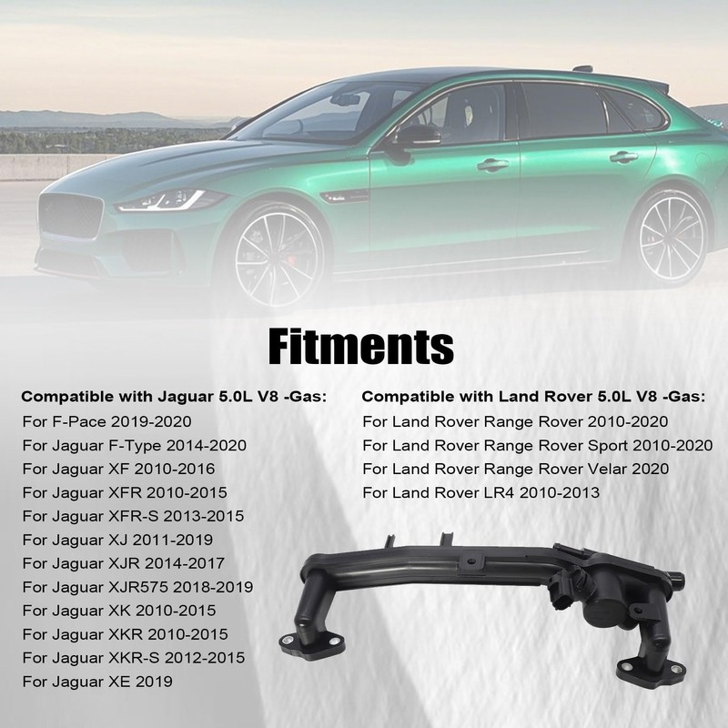 FZJDSD Rear Coolant Water Heater Pipe with Sensor Compatible with