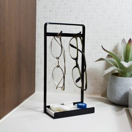COLLEND GS-BK Eyeglass Stand with Dry Tray, Black