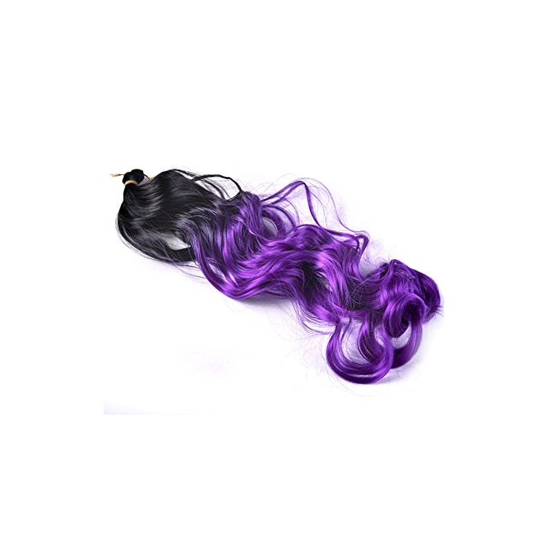 French Curl Crochet Braid Deep Wave Synthetic Hair Extensions Pre