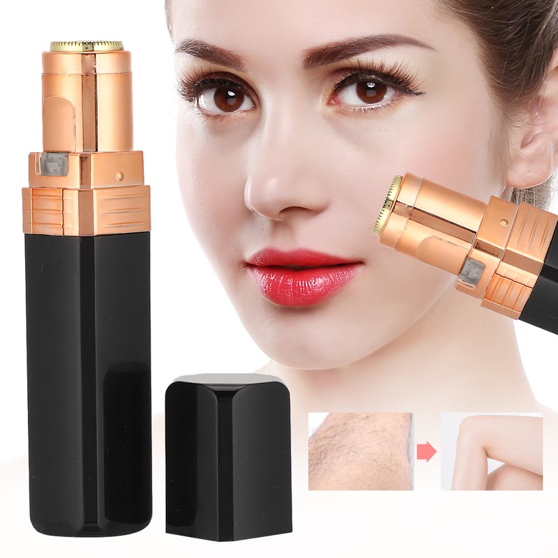 Compact Cute Lipstick Shape Mini Electric Hair Remover Face Body