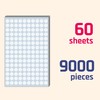 9000 Pieces, 1/2 inch - White Dot Stickers, Small Round