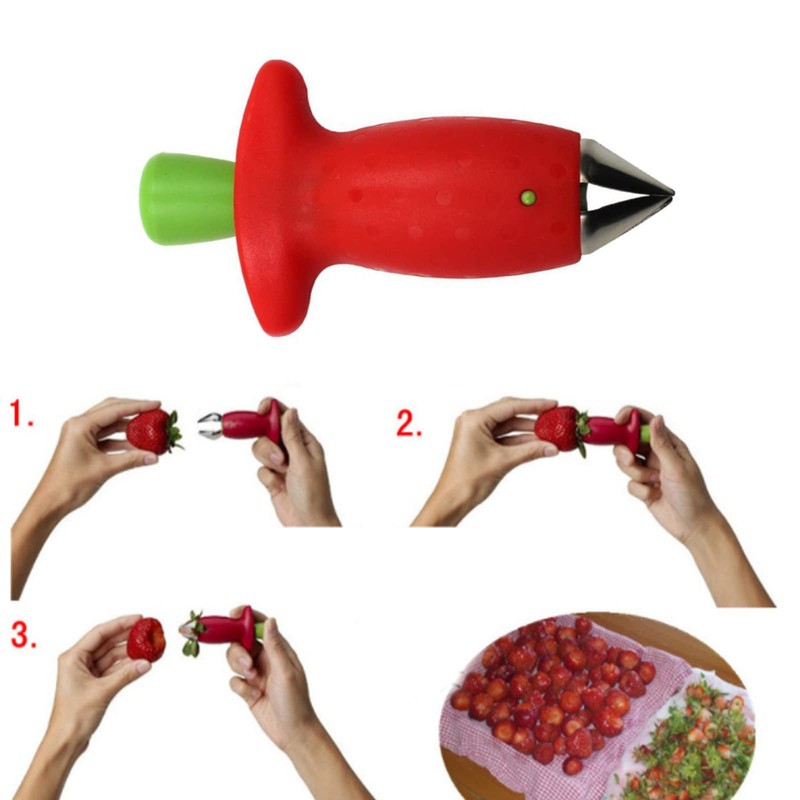 Pack of 3 Strawberry Strunk Remover, Tomato Stem Top Leaf