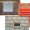 Fits 18x18 Wall Opening Anodized Aluminum Exterior Wall Vent by