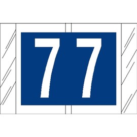 Tabbies Original COL'R'TAB 11000 Series Numeric Labels, Blue, 7", 1" H x 1-1/2"W, Heavy Duty Paper & Fade-Resistant, Made in The USA, 500 Labels/Roll