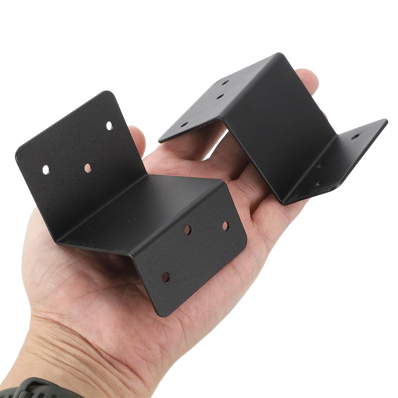 uxcell 10 Pcs Z Brackets, Iron Double Angle Channel Profile