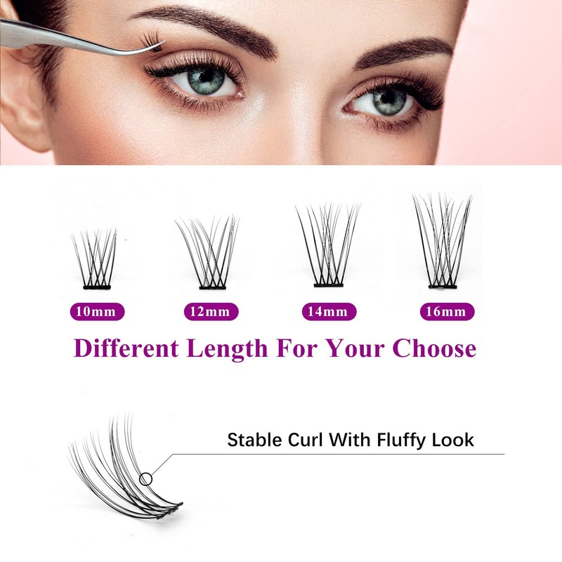 QDMEYEA DIY Eyelash Extensions 0.07mm D Curl 16mm Natural Single