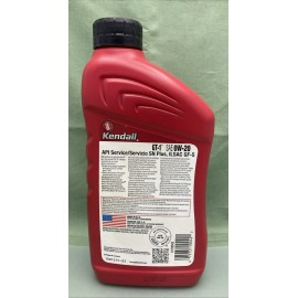 KENDALL NEW GENUINE KENDALL 101316-02 GT-1 FULL SYNTHETIC MOTOR OIL SAE 0W-20