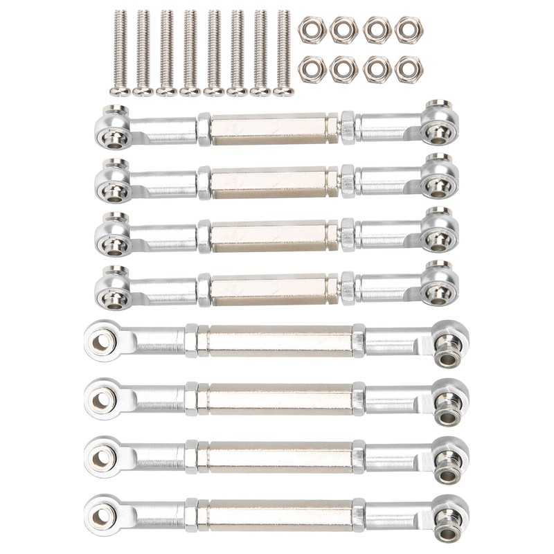 8Pcs Upgrade Metal Pull Rod Steering Pull Rod for WPL/MN/Feiyu