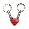 Caiyao - Llavero de corazón de ladrillo a juego para
