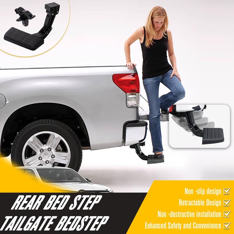 Rear Bed Step Tailgate Bedstep Fit for Toyota Tundra 2022