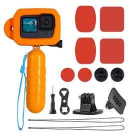 Floaty Case for GoPro Hero 13/12/11/10/9 Foam Floating Cover with Handle Grip Ultra-Buoyant Camera Protective Housing Case for Underwater Snorkeling Surfing